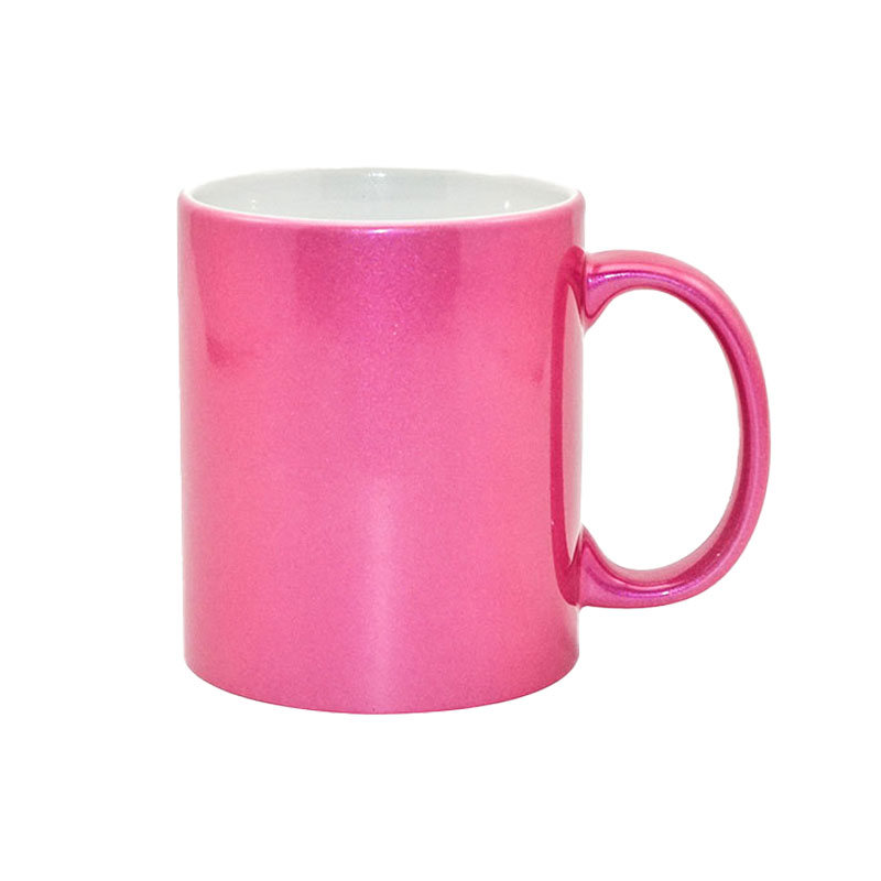 TAZAS BRILLANTE METALIZADA SUBLIMACION FUCSIA 11ONZ  (CJA 48)