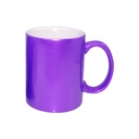 TAZAS BRILLANTE METALIZADA SUBLIMACION MORADO 11ONZ  (CJA 48)