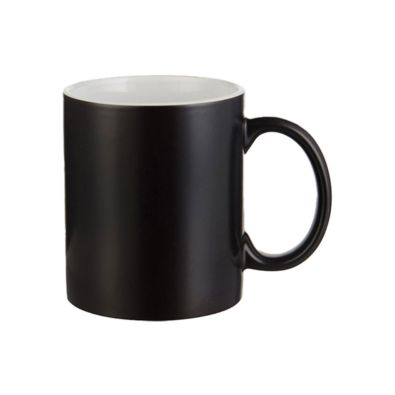 TAZAS CAMBIO DE COLOR NEGRA SEMI-GLOSSY 11 ONZAS (C-48)