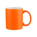 TAZAS FULL COLOR  FROSTED FLUORESCENTE ORANGE 11 ONZAS  (C-48)