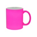 TAZAS FULL COLOR  FROSTED FLUORESCENTE ROSADO 11 ONZAS  (C-48)