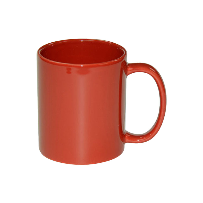 TAZAS FULL COLOR ROJO 11ONZAS 8.2X9.5cm (3.22''X3.75'')  (CJA 48)