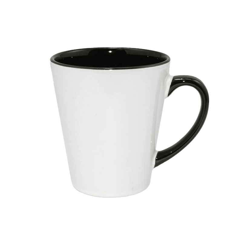 TAZAS LATTE  NEGRA 12ONZ, PARA SUBLIMACION (CJA 36)