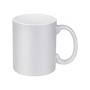 Taza Glitter Silver 11onz 330ml Para Sublimacion