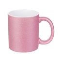 Taza Glitter pink 11onz 330ml Para Sublimacion