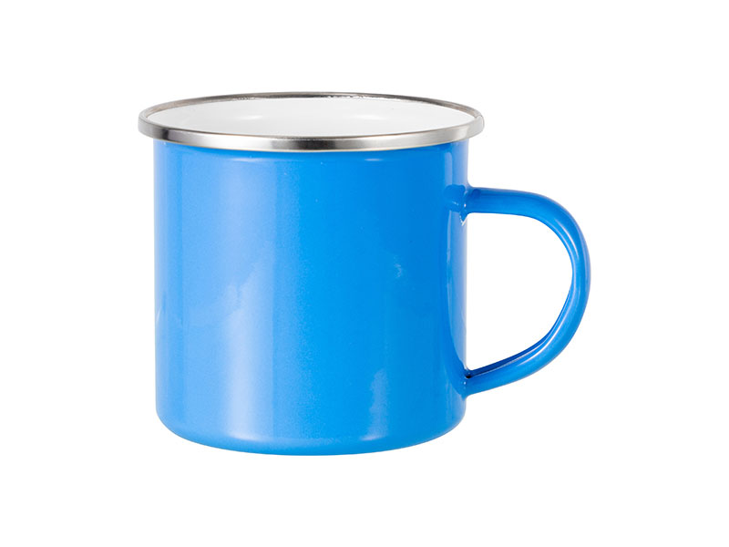 Tazas Esmaltada Color Azul claro 12oz Sublimacion(cja 48)