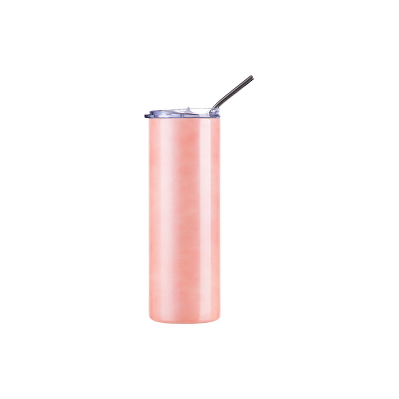 Vasos Cambio de Color al Calor (Naranja a Amarillo) 20oz/600ml Tapa y Sorbete - Acero Inoxidable (C-25)