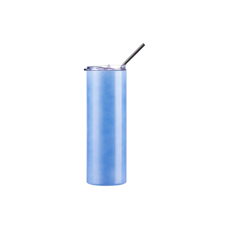 Vasos Cambio de Color al Calor (Azul a Rosado) 20oz/600ml Tapa y Sorbete - Acero Inoxidable (C-25)