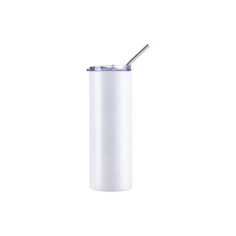 Vasos luminosos (Blanco a Verde) 20oz/600ml Tapa y Sorbete - Acero Inoxidable (C-25)