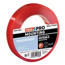 Cinta Adh. Doble Cara PET Tesa 6696 - (3/4" x 5m) 19mm x 5m (4965 Transparente)