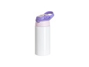 TERMOS ALUMINO BLANCO CON TAPA ROSADO/MORADO 17onz