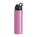 Botella de Aluminio Rosado/Tapa Negra 750ml