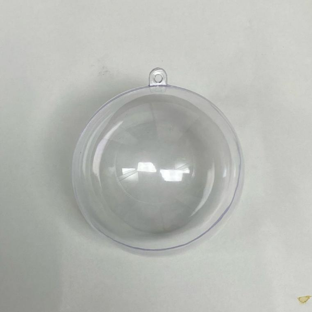 Adorno Plastico Transparente - Esfera 10cm