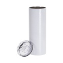 Vasos Craquelado (Blanco) 20oz/600ml Tapa y Sorbete - Acero Inoxidable (C-25)