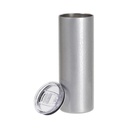 Vasos Craquelado (Silver Grey) 20oz/600ml Tapa y Sorbete - Acero Inoxidable (C-25)