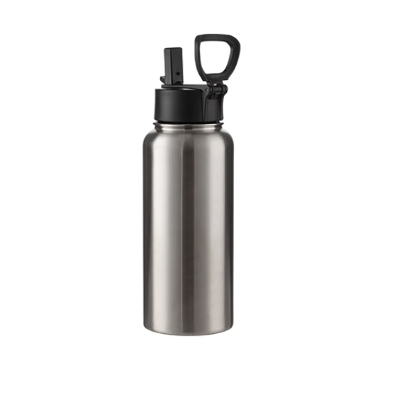Botella de Agua Silver - Acero Inoxidable Tapa Portatil 32oz/950mL (C-25)