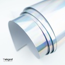 Rollo Rainbow Holografico (Eco-Solvente) - 54" x 54yds (White)