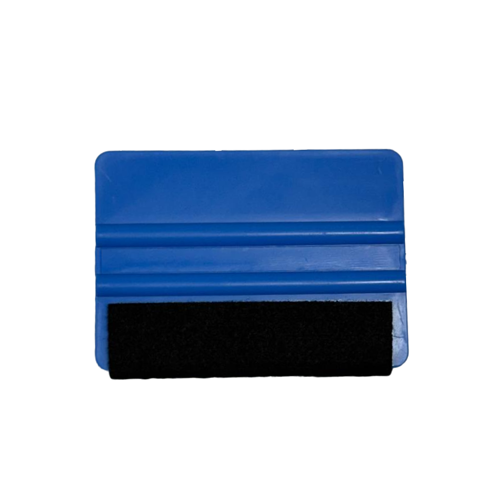 Espatula Plástica Azul con Felpa (2mm) - 3" x 4" (FP03)