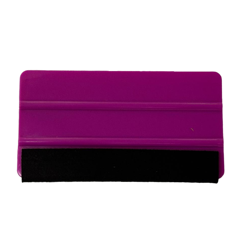 Espatula Plastica Morado con Felpa (2mm) - 3" x 6" (FP04)