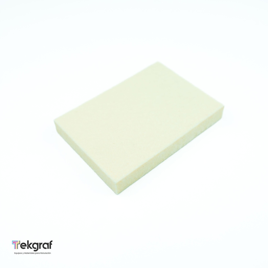 Felpa Blanca de Lana (13mm) - 3" x 4" (LA13)