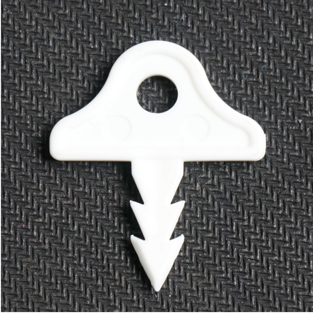 Gancho plástico colgador letrero para 4mm.