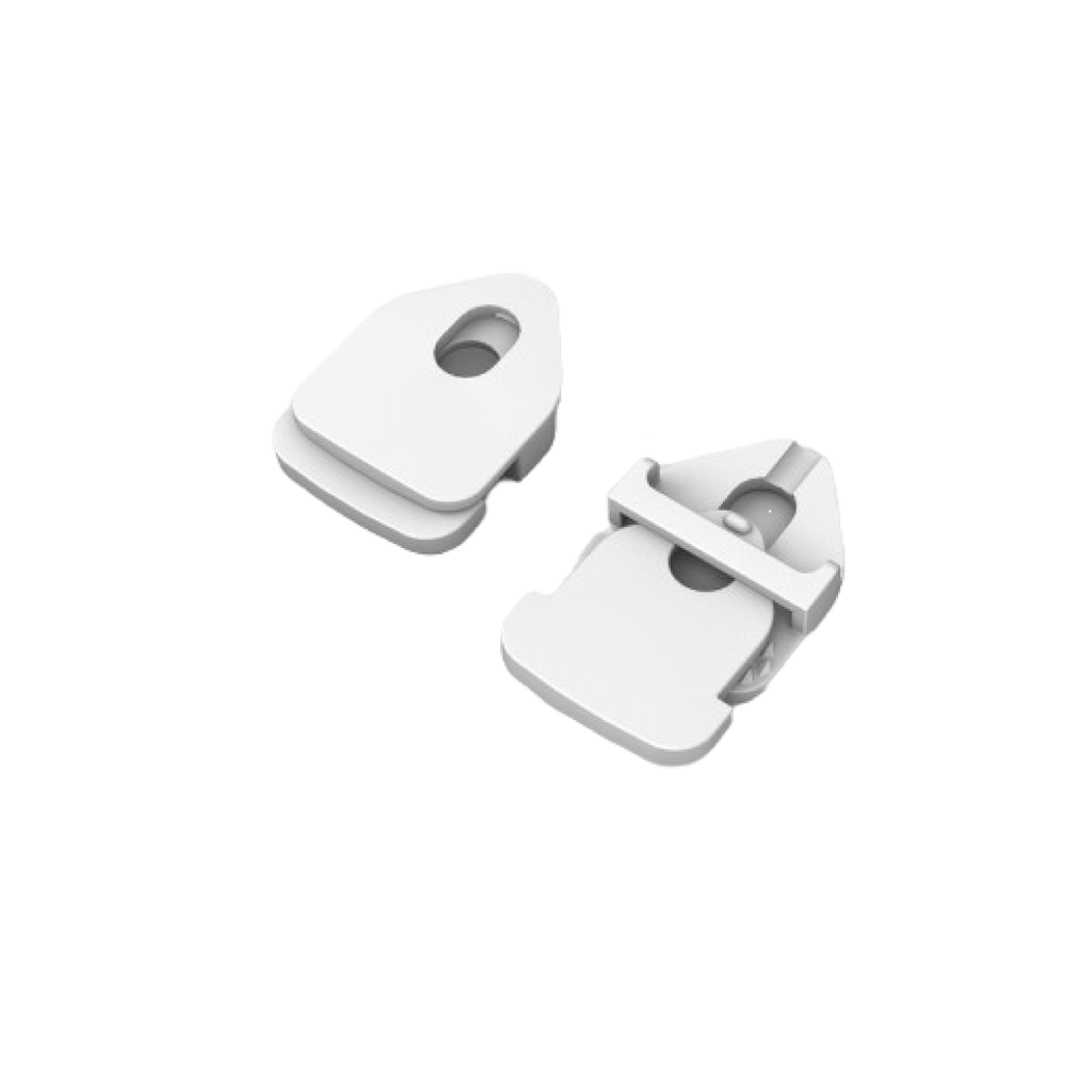 Clip Plastico Blanco para Banner - 10/paq. (Max. 1.5mm & 45kg)