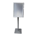 Exhibidor de Aluminio Silver con Pedestal - 11.7" x 16.5" (A3)