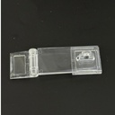 Mini Bisagra plástica cerradura transparente portacandado
