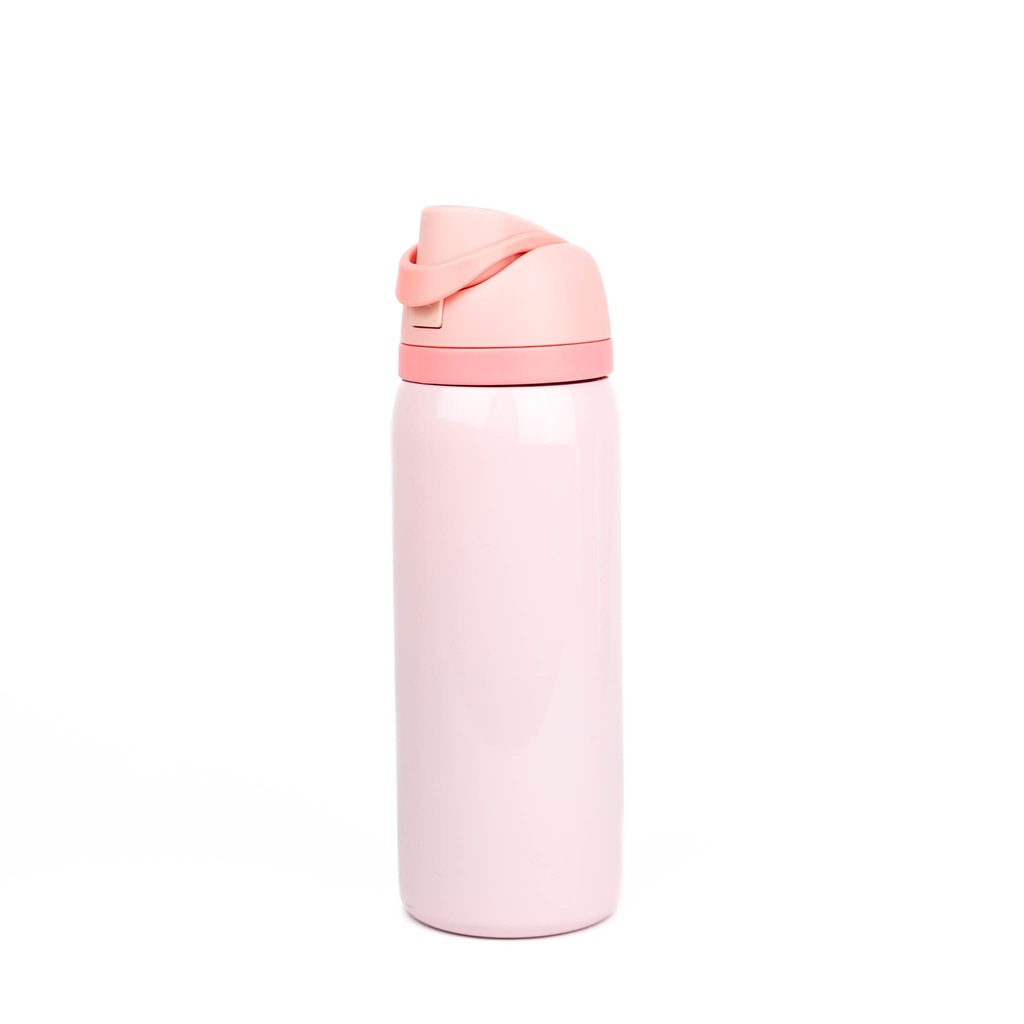 Vasos Deportivo (Rosado) 32onz/960mL - Acero Inoxidable con Sorbete y Tapa (C-30)