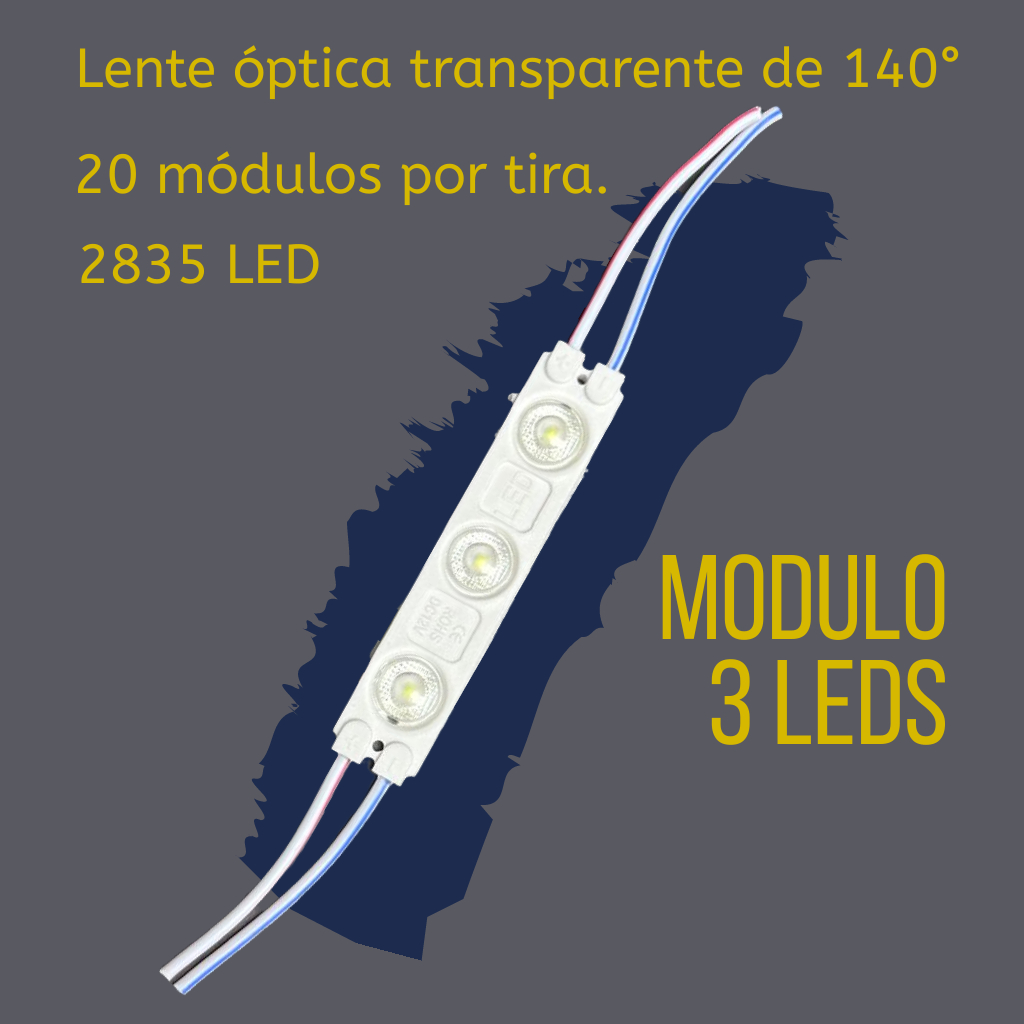 LED Injection Module - (Tira de 20) /12v/IP65/1.8w