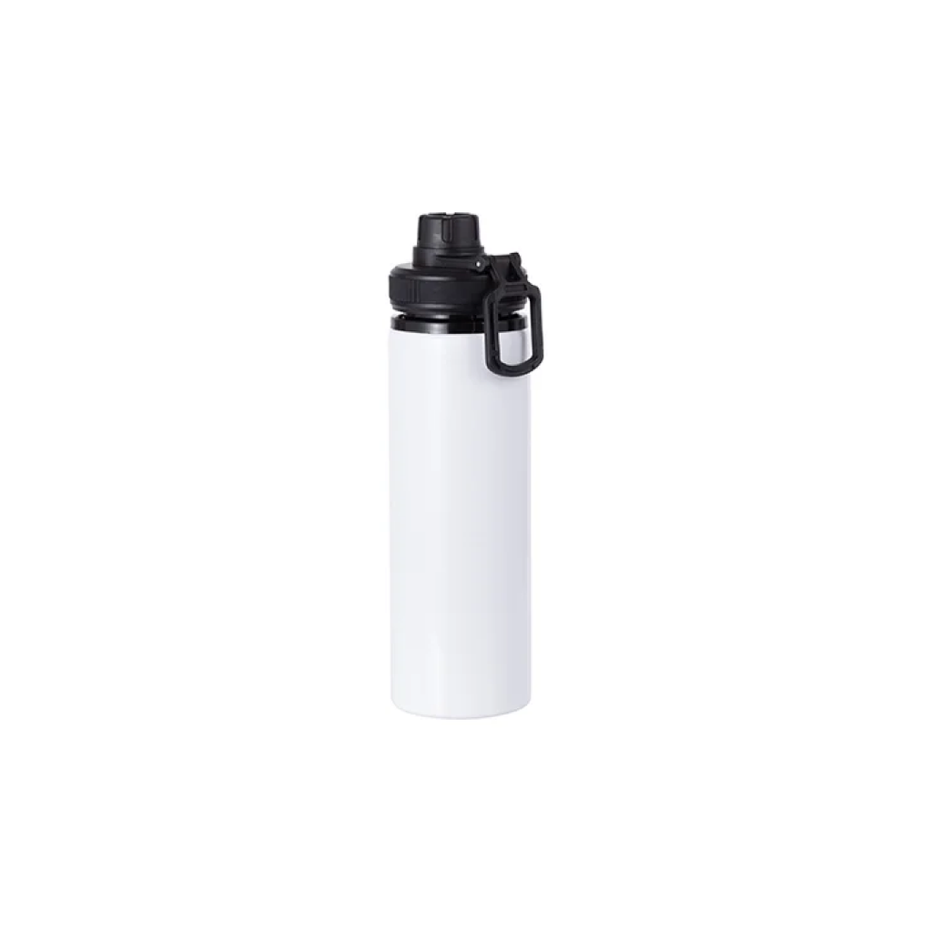Botella Sublimacion Aluminio Blanca con Tapa Negra - 28oz/850ml