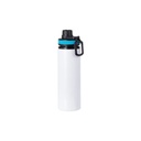 Botella Sublimacion Aluminio Blanca con Tapa Azul - 28oz/850mL