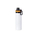 Botella Sublimacion Aluminio Blanca con Tapa Amarilla - 28oz/850mL