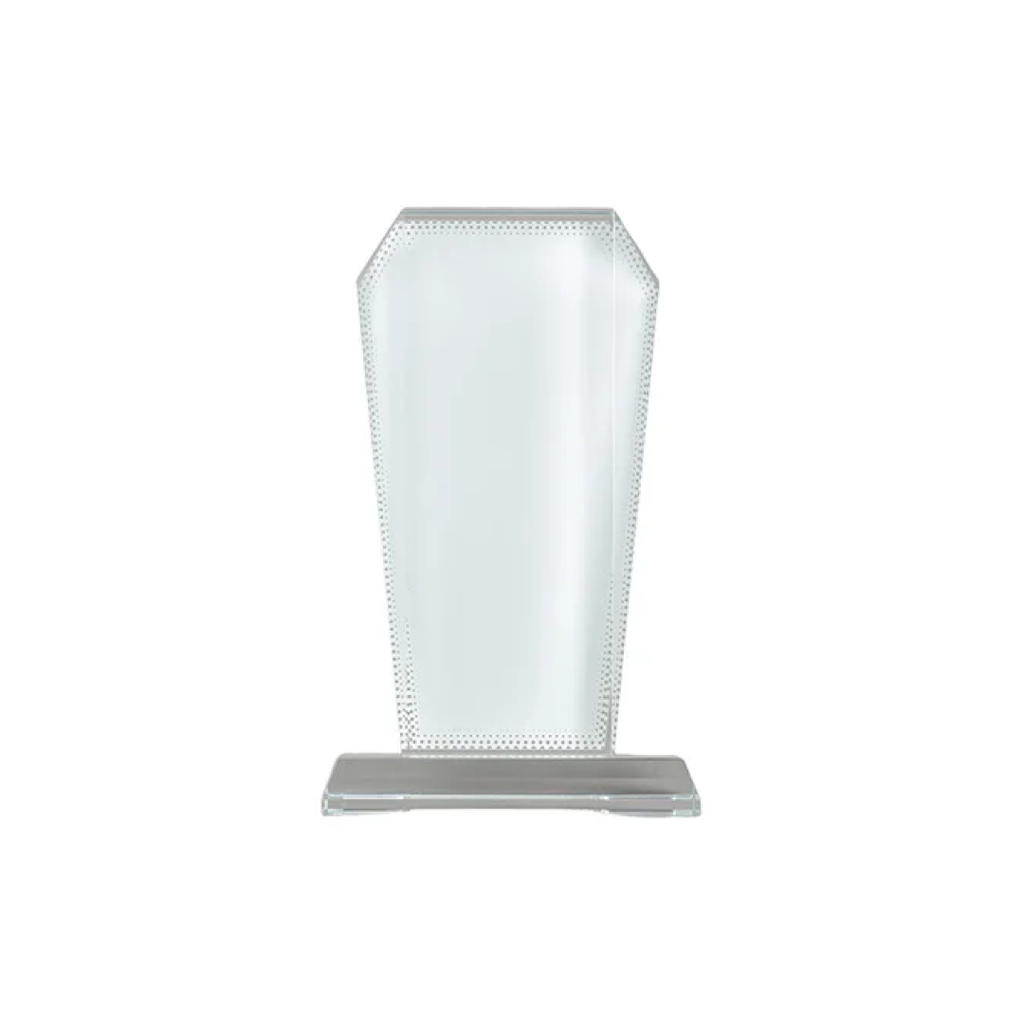 Placa de Reconocimiento Cristal (Forma Vertical) Sublimacion (C-10)