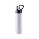 Botella de Agua Blanco - Acero Inoxidable Tapa Portatil 22oz/650mL (C-25)