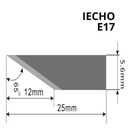 Cuchilla Iecho Vinyl Cardboard  E17 ABS BOARD Corrugated Reflective Material Prepreg PVC PE PU LEATHER PU 12mm (Tangencial)