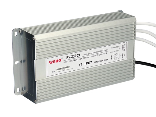 [LPV-250W-12V] FUENTE POWER SUPLY 250W IP67 (AC85-264/50/60HZ) 12V/20A