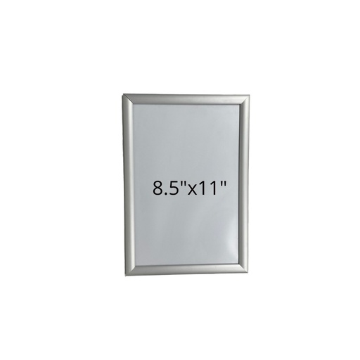 [JT-506-1] Marco de Aluminio 8.5''x11'' (Snap Frame)