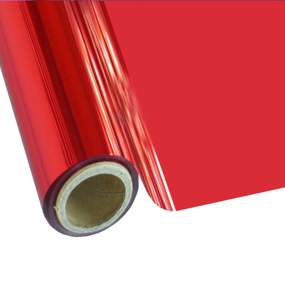 ROLLOS FOIL TEXTIL ROJO 12.5''X50  Pies
