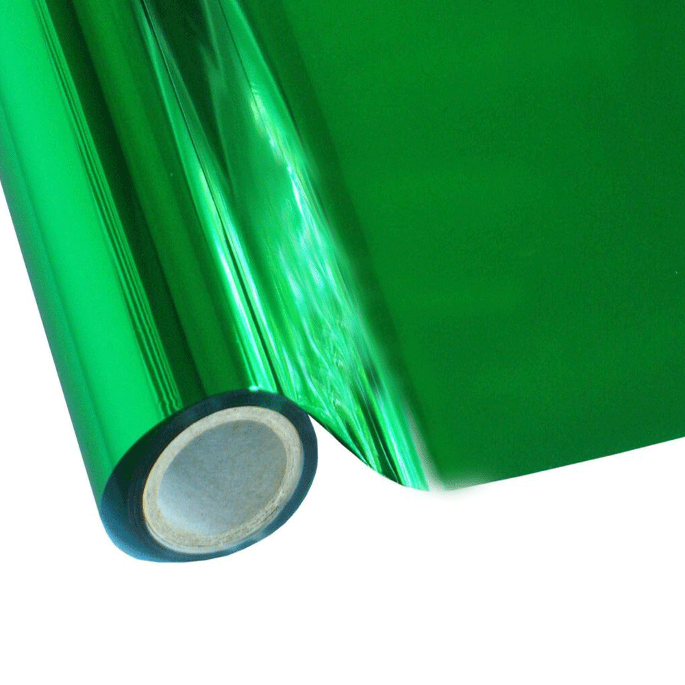 ROLLOS FOIL TEXTIL VERDE 12.5''X50  Pies