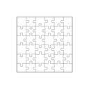 ROMPECABEZAS PLASTICO PARA SUBLIMACION 6*6 (36 PIEZAS)