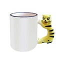 TAZA FORMA DE ANIMALES, GATO 11ONZ (36 TZA) PARA SUBLIMACION