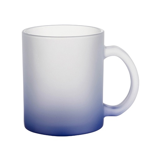 [B1G-01FDBL] Taza Frosted Azul Oscuro Degradado 11Onz. Sublimable (C-36)