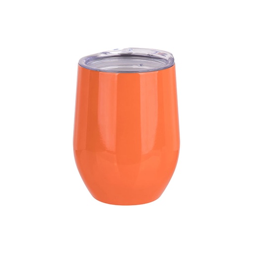 [BW22O] Vaso Naranja Acero Inoxidable Doble Capa 12onz (C-50)
