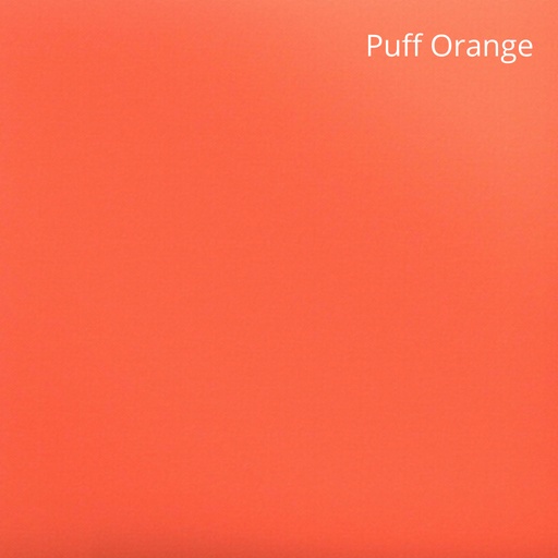 [PUFF125008-H] Hojas Textil Siser PUFF Orange - 12'' x 12&quot;